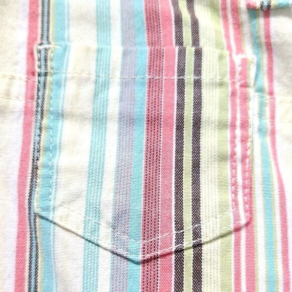 Ann Taylor Loft Women’s Stripped Ruffle Mini Skirt Size 6 - Picture 4 of 5